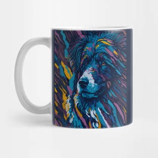 Abstract Bergamasco Sheepdog Mug